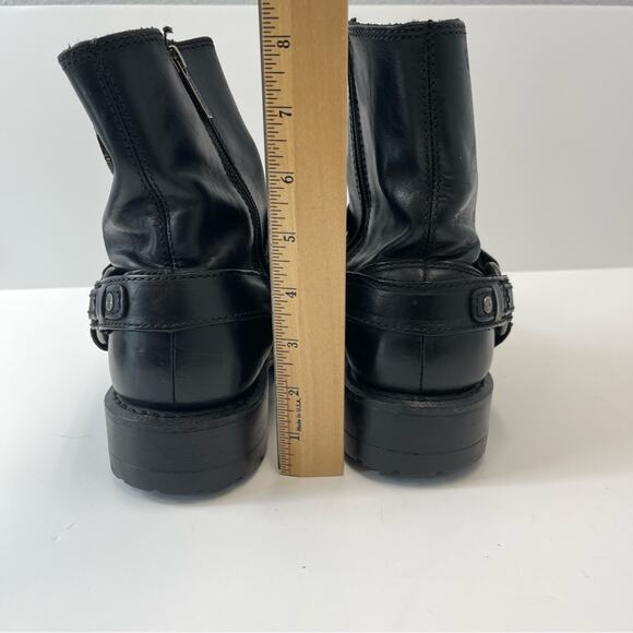 Harley-Davidson Mens Scout Black 7-Inch Leather Boots  8.5  8 1/2 - Picture 8 of 15